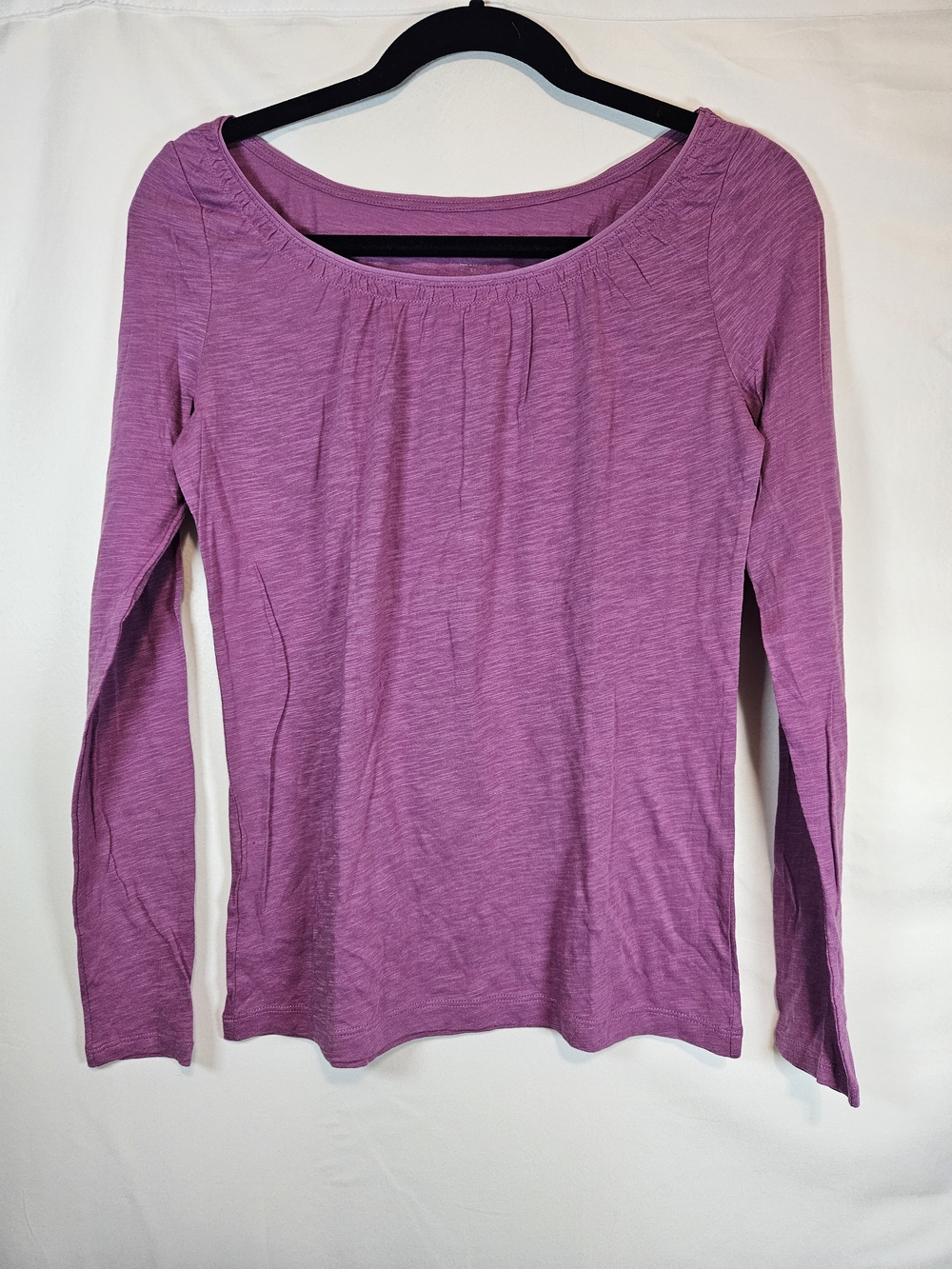 LOFT Women's Long Sleeve Scoop Neck Top - Mauve Pink